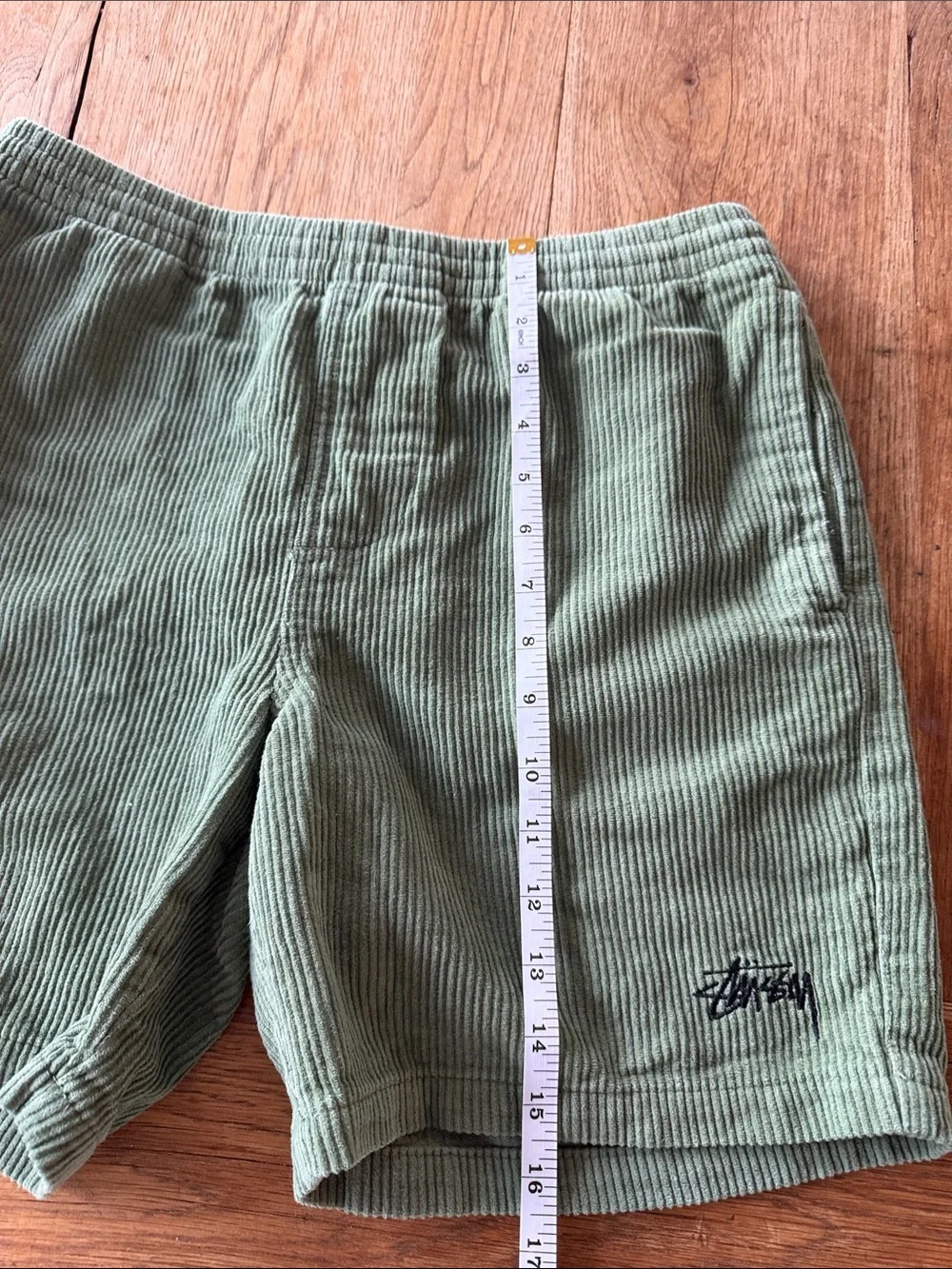 Stussy Corduroy Shorts in Sage Green Size 30 Rare!